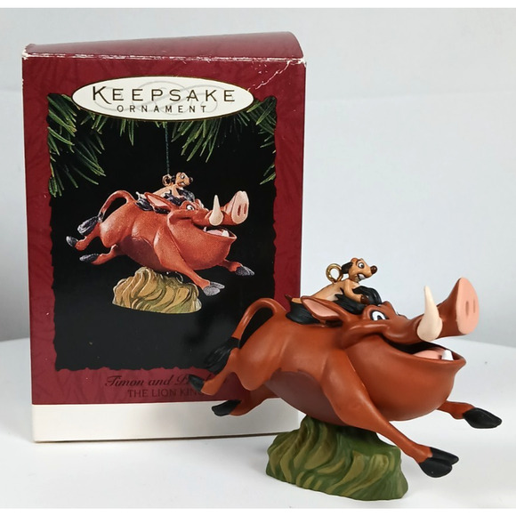 Hallmark Keepsake Ornament Timon and Pumbaa 1997 Disney's The Lion King - Picture 1 of 11